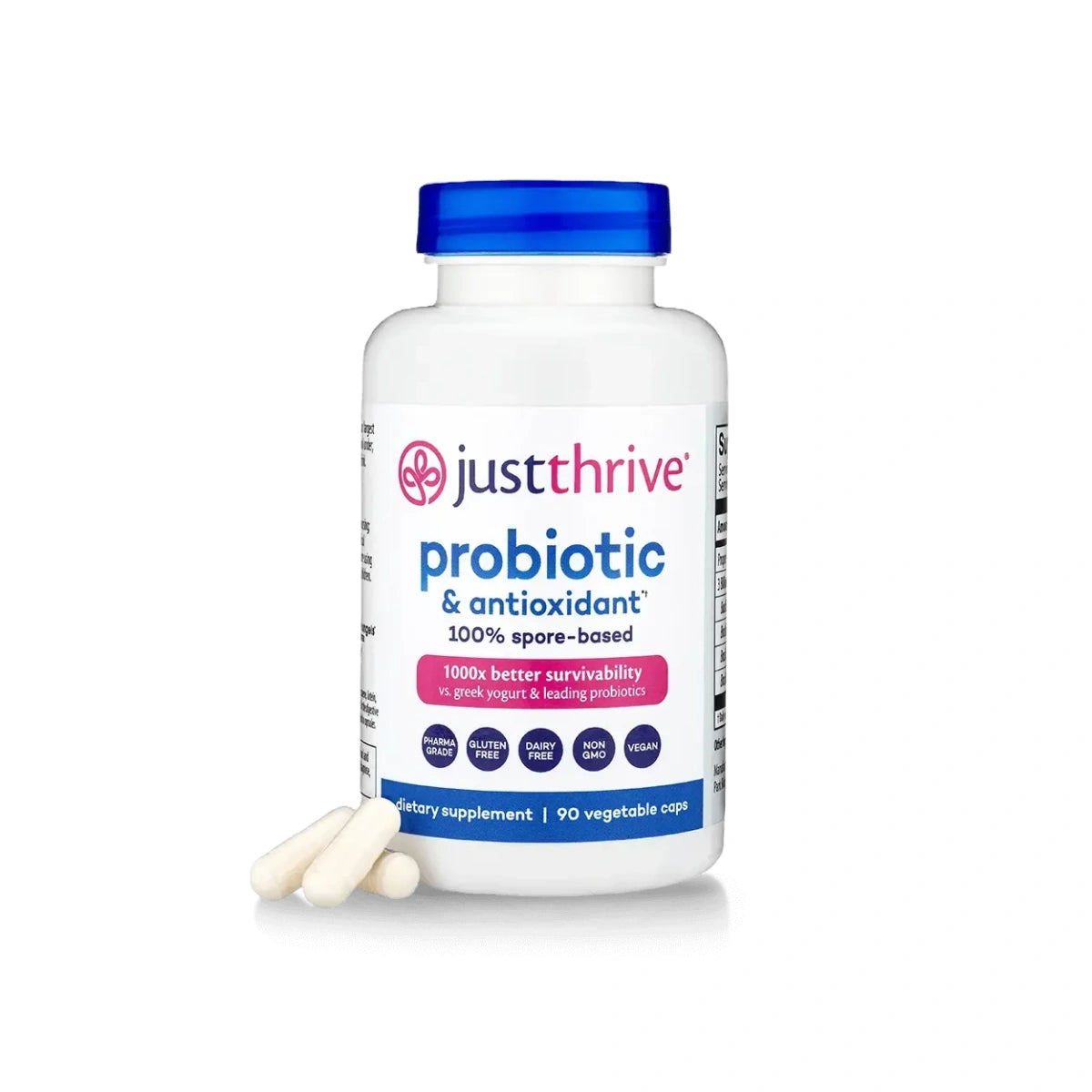 Just Thrive Probiotic & Antioxidant 100% Spore-Based Digestive Support